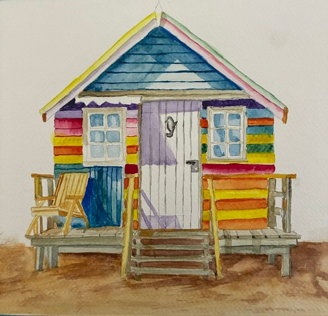 Watercolour Beach Hurt