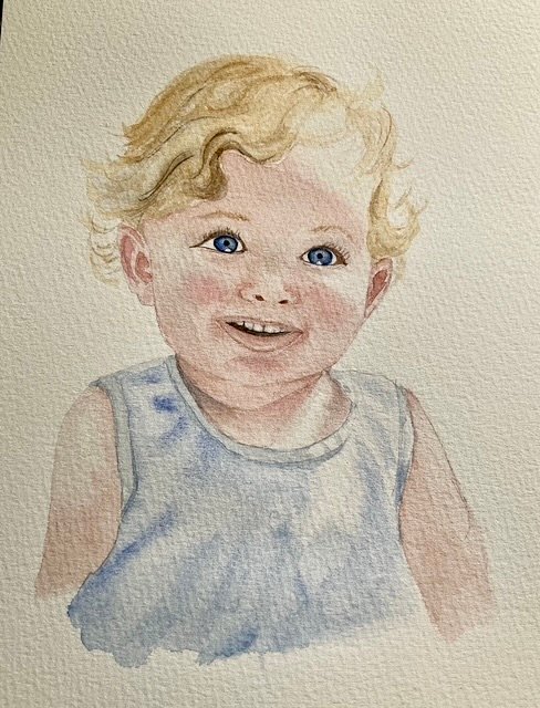 Watercolour Portrait - By Carole P